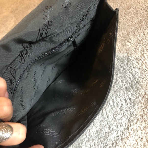 Vintage Fossil leather crossbody/shoulder bag - Picture 6 of 7